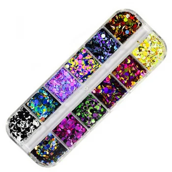 Estuche con decoraciones diferentes modelos -Polvos decoradores