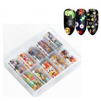 Caja Foil Halloween 10 Diseños Jumbo -Decoración