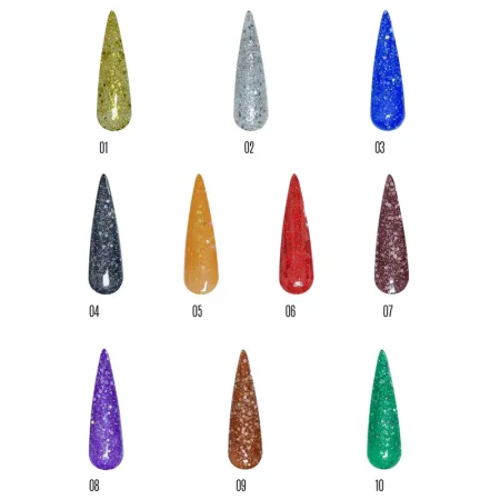 Gel Con Glitter Punto Nails -Geles y Resinas