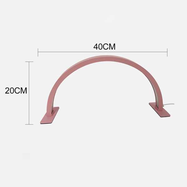 "Lámpara Media Luna LED para Manicura - Diseño Elegante y Cuidado de Ojos"