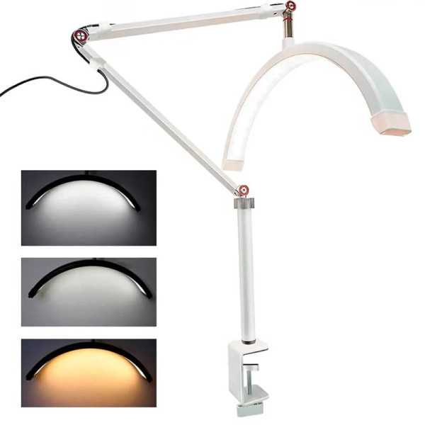 Lámpara Media Luna Lashista - Iluminación LED Profesional para Belleza y Vlogs