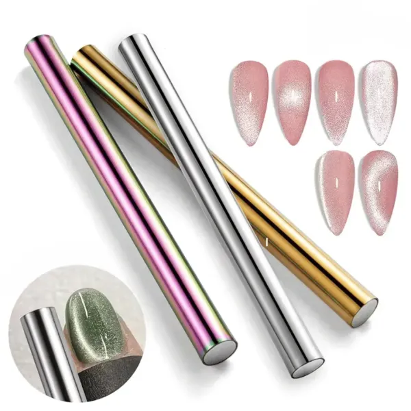Imán Cilíndrico para Uñas – Herramienta Cat-Eye y Snow Light en Rose Gold | Cosmetic-Nails.com