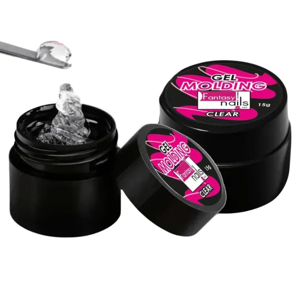 Molding Clear Fantasy Nails – Gel de Tarro Semisólido para Efectos de Relieve | Cosmetic-Nails.com