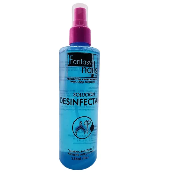 Solución Desinfectante Fantasy Nails – 8 oz | Higiene Profesional para Salones